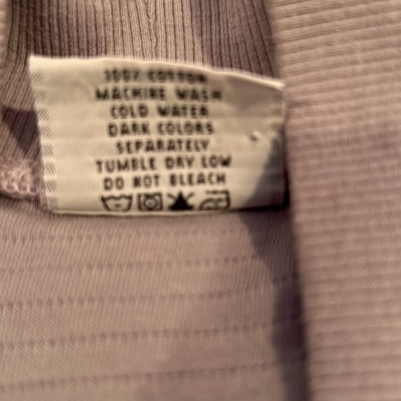 Color Me Cotton ribbed cardigan. Gray size large. - Picture 4 of 9